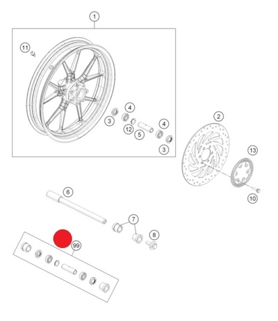 FRONT WHEEL REP. KIT